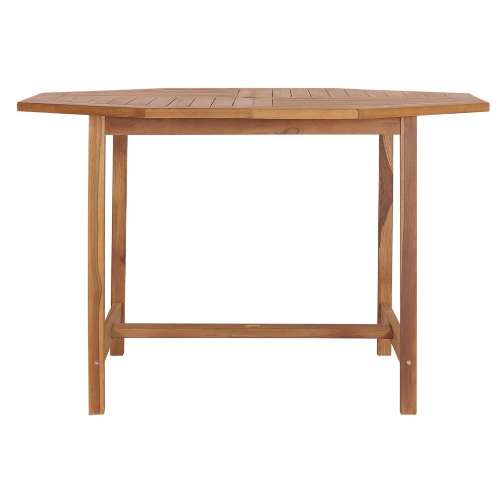 Garden Dining Table 110x110x75 cm Solid Wood Teak - anydaydirect