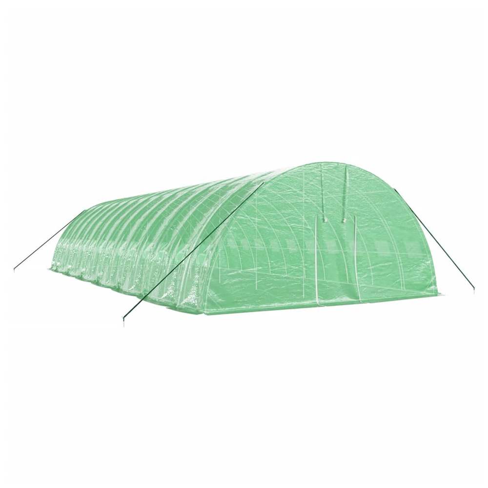 vidaXL Greenhouse with Steel Frame Green 84 m² 14x6x2.85 m - anydaydirect