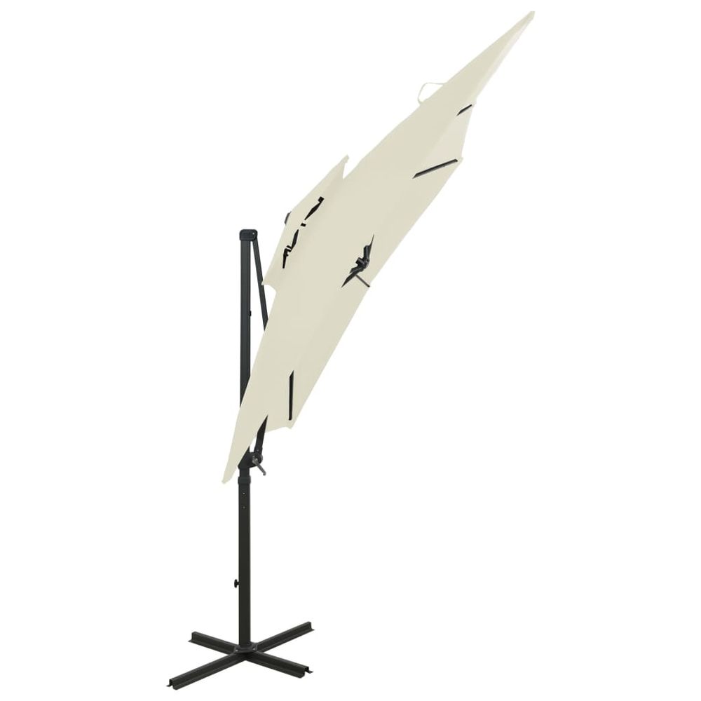 Cantilever Umbrella with Double Top 250x250 cm - anydaydirect