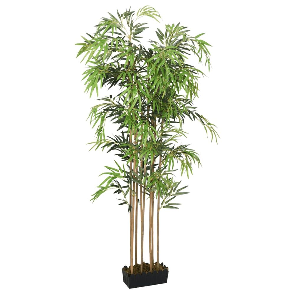 vidaXL Artificial Bamboo Tree 730 Leaves 120 cm Green - anydaydirect