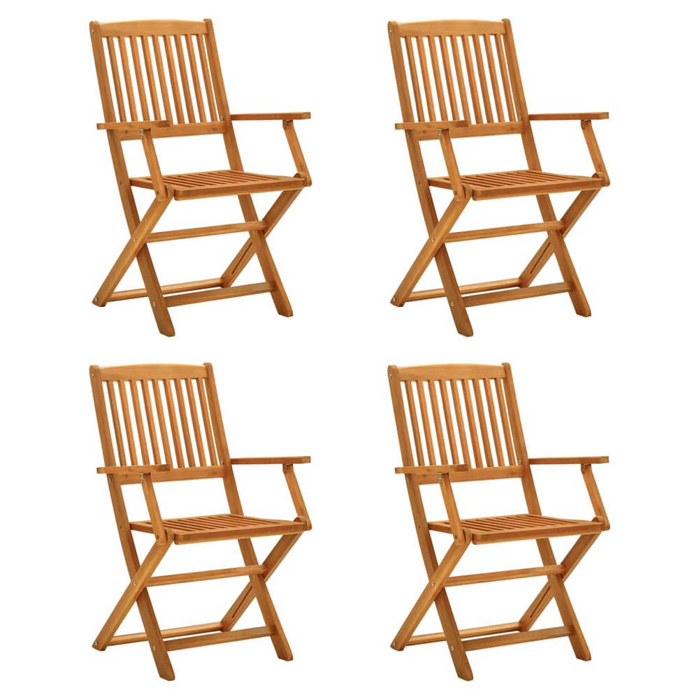 vidaXL 5 Piece Garden Dining Set Solid Wood Acacia - anydaydirect