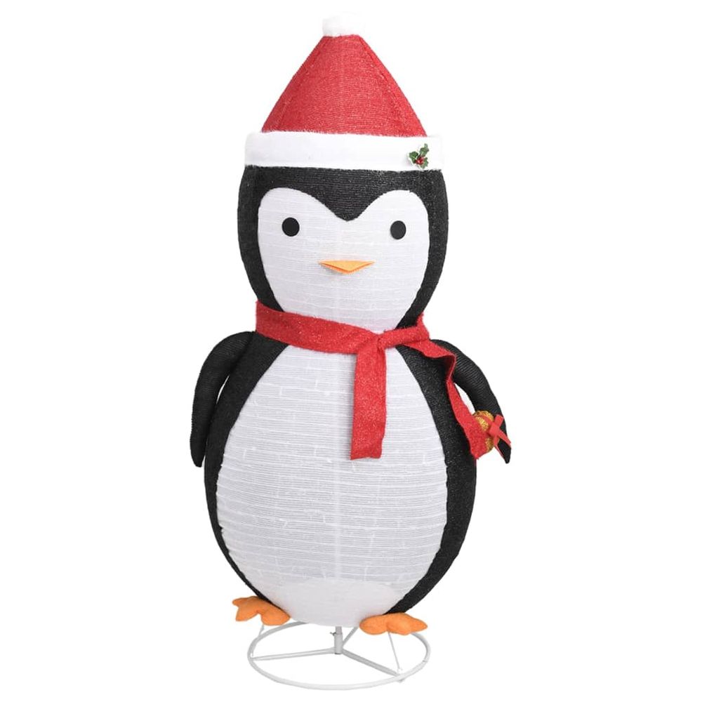 Decorative Christmas Snow Penguin Figure LED Luxury Fabric 180cm - anydaydirect