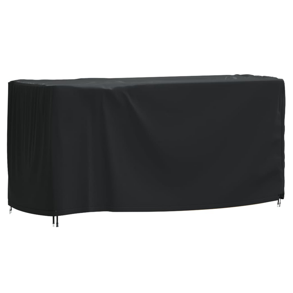 vidaXL Garden Furniture Cover Black 180x70x90 cm Waterproof 420D - anydaydirect