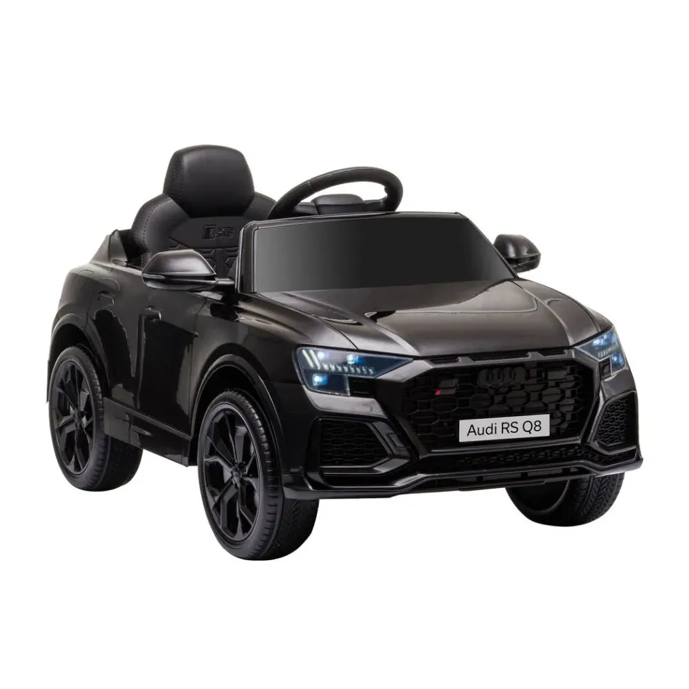 Audi RS Q8 6V Kids Electric Ride On Car Toy w/ Remote USB MP3 Bluetooth Black - anydaydirect