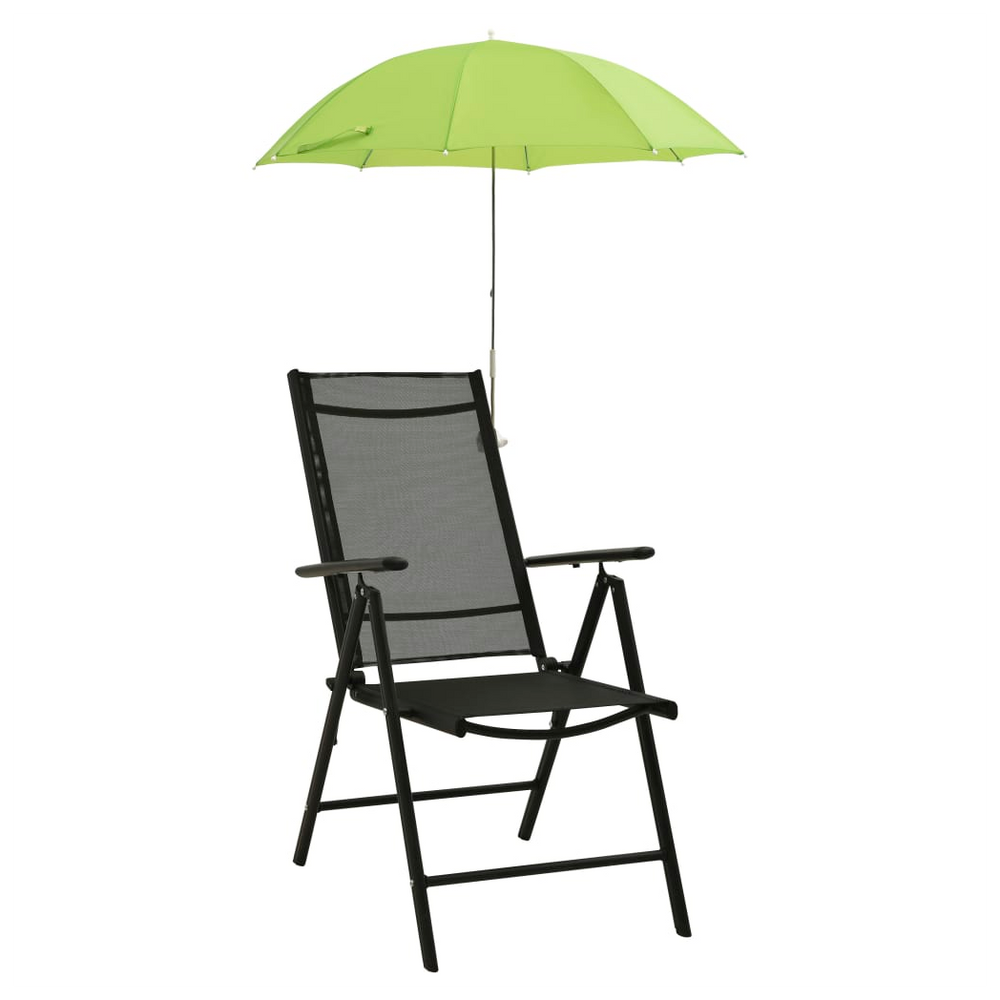vidaXL Camping Chair Parasols 2 pcs Green 105 cm - anydaydirect