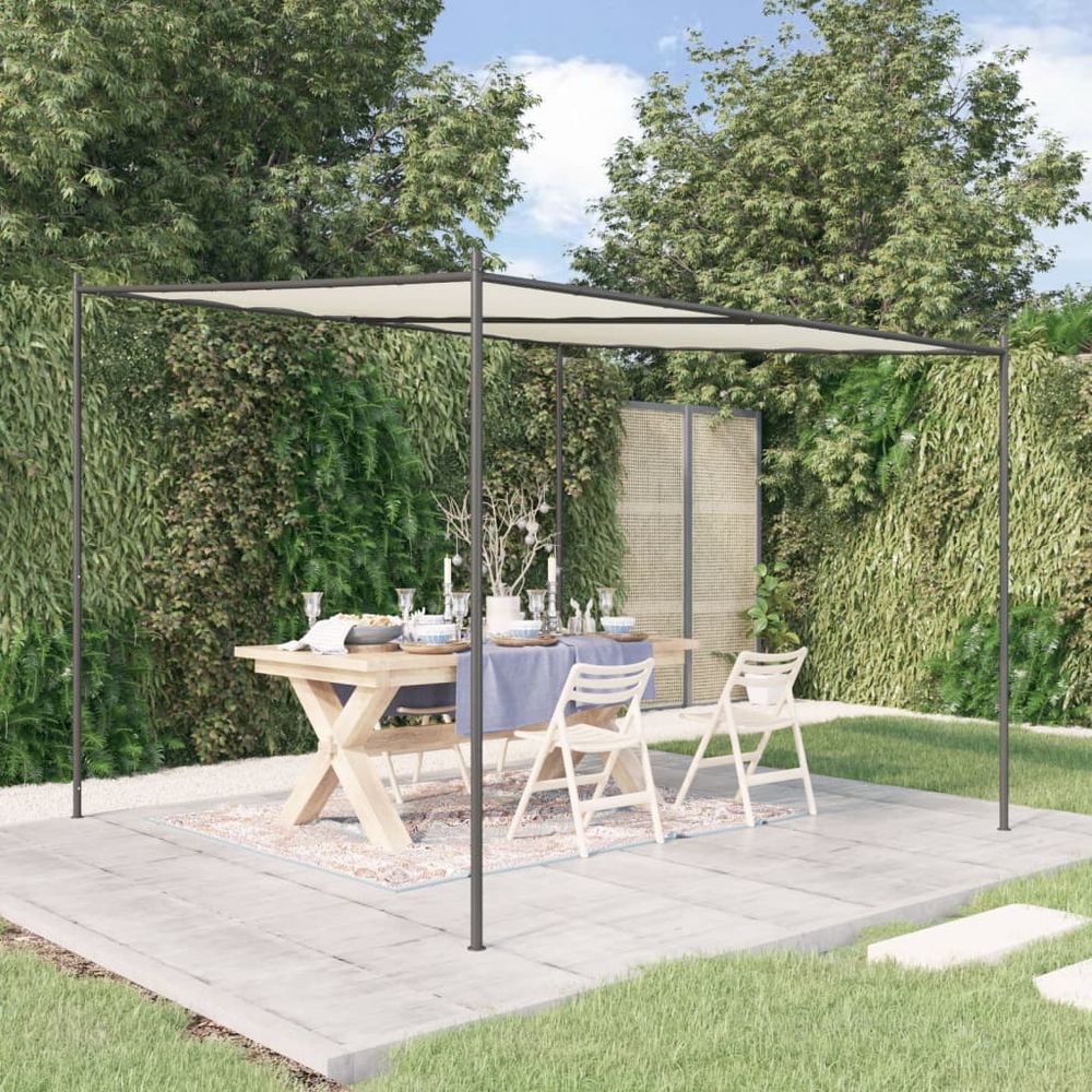 vidaXL Gazebo White 3x3 m 180 g/m² Fabric and Steel - anydaydirect