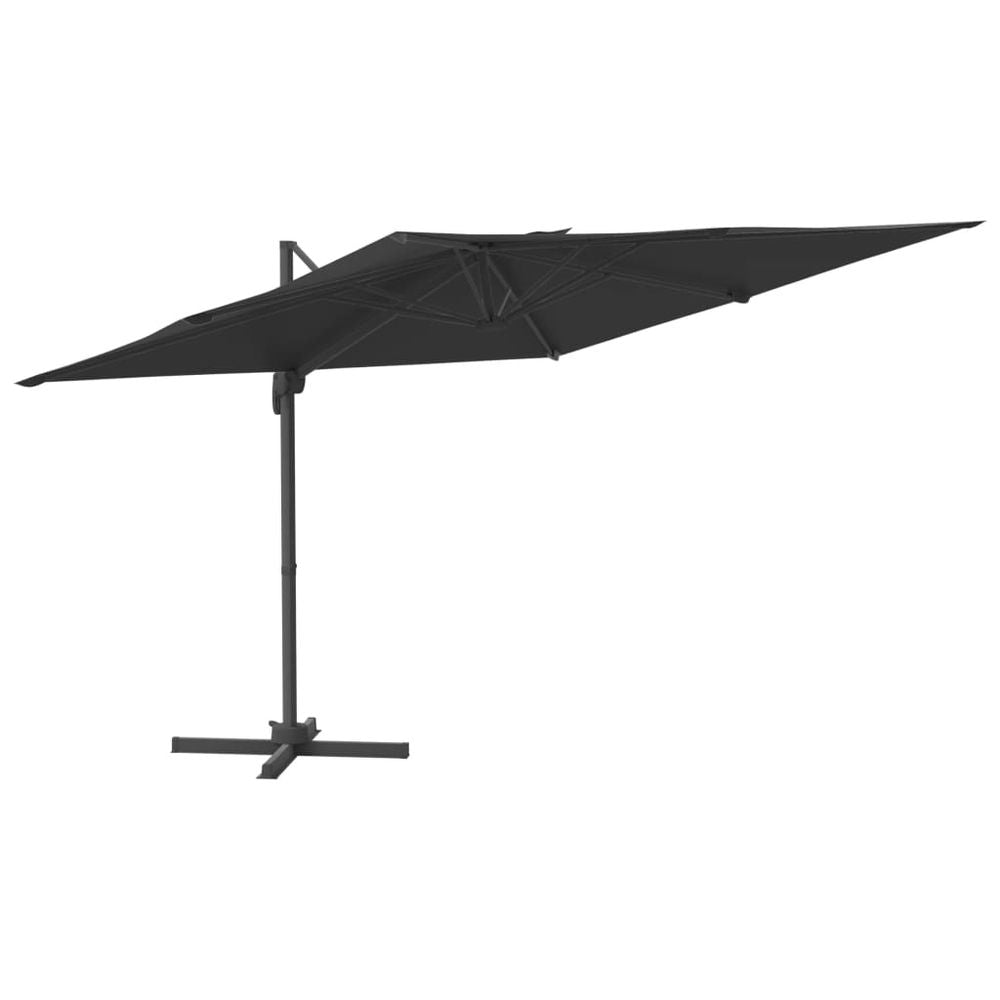 Cantilever Umbrella with Aluminium Pole Black 300x300 cm - anydaydirect