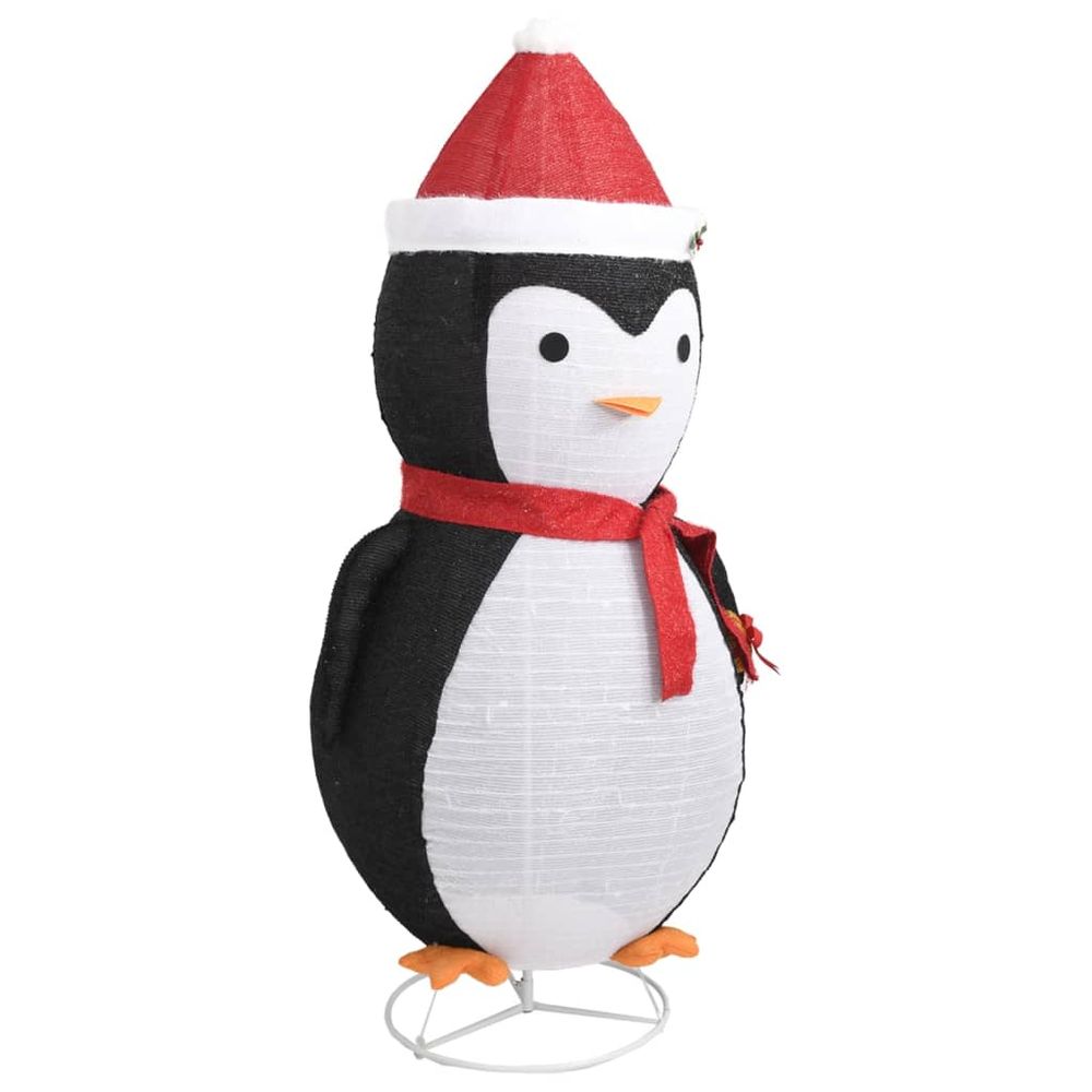 Decorative Christmas Snow Penguin Figure LED Luxury Fabric 180cm - anydaydirect