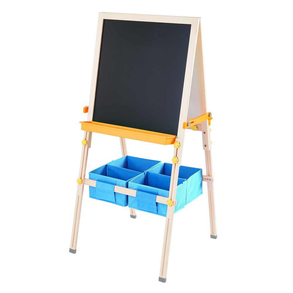 3 in 1 Wooden Easel Drawing Blackboard Whiteboard & Acc TK-FB028G - anydaydirect