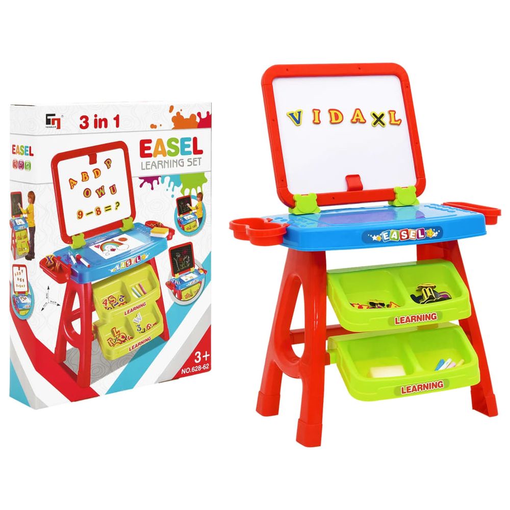 3-1 Children Easel and Learning Desk Play Set - anydaydirect