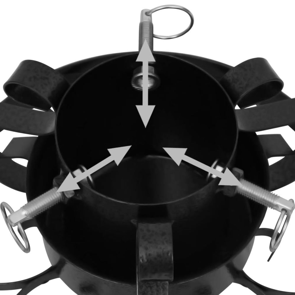 Christmas Tree Stand Black 29x29x15.5 cm - anydaydirect