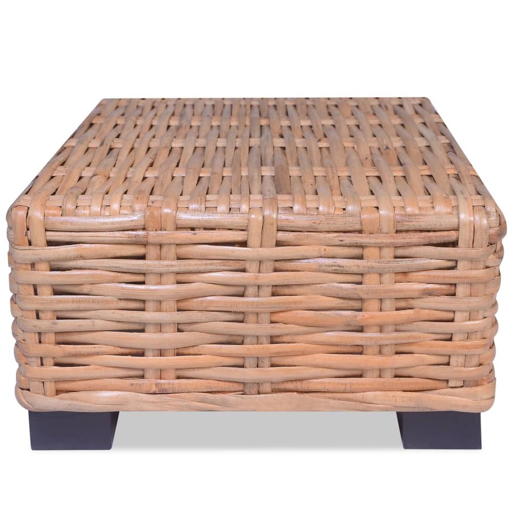 Coffee Table Natural Rattan 45x45x30 cm - anydaydirect