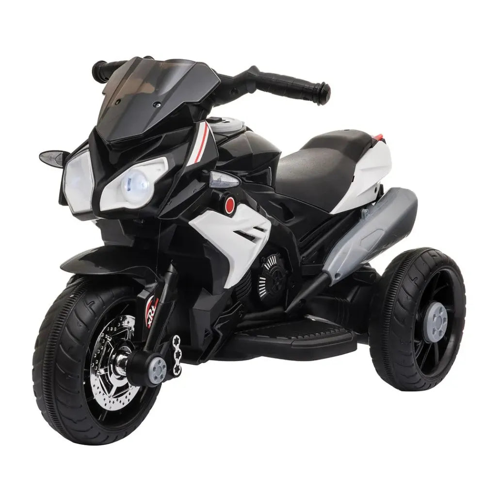 Kids Electric Motorcycle Ride-On Toy Vehicle 6V Battery Music Horn Lights Black - anydaydirect