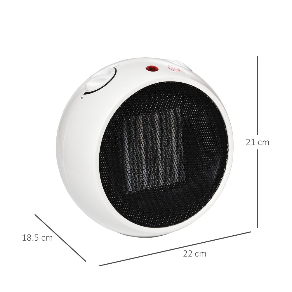 Small Space Heater Ceramic Electric Heater with 3 Heating Mode - anydaydirect