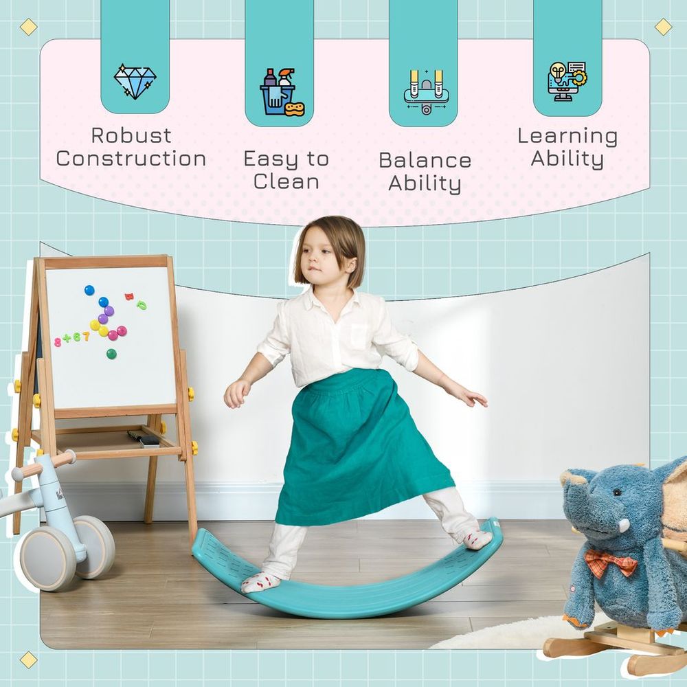 ZONEKIZ Balance Board, Kids Wobble board, Montessori Nursery Toy for 3-6 Years - anydaydirect