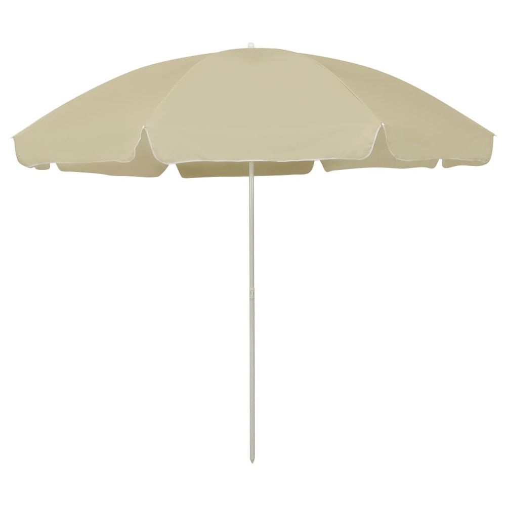 Beach Umbrella Sand Yellow 240 cm - anydaydirect