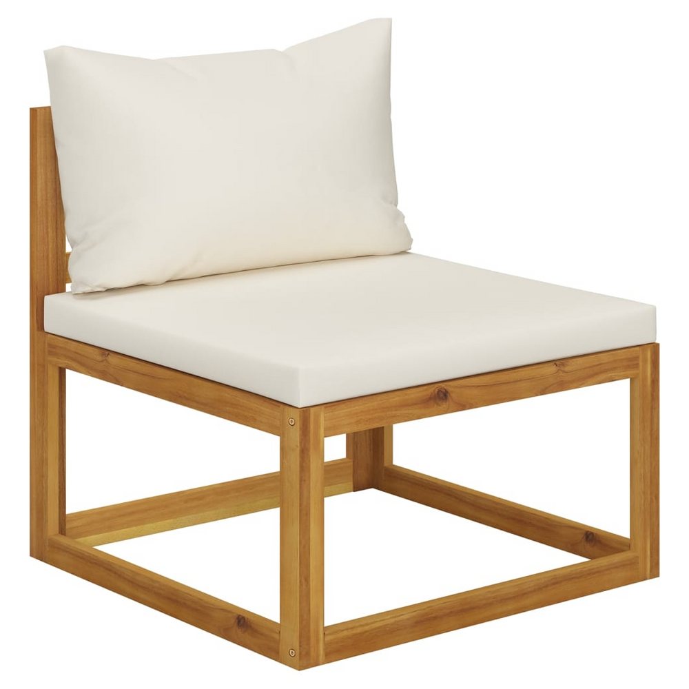 9 Piece Garden Lounge Set with Cushions Solid Wood Acacia (UK/IE/FI/NO only) - anydaydirect