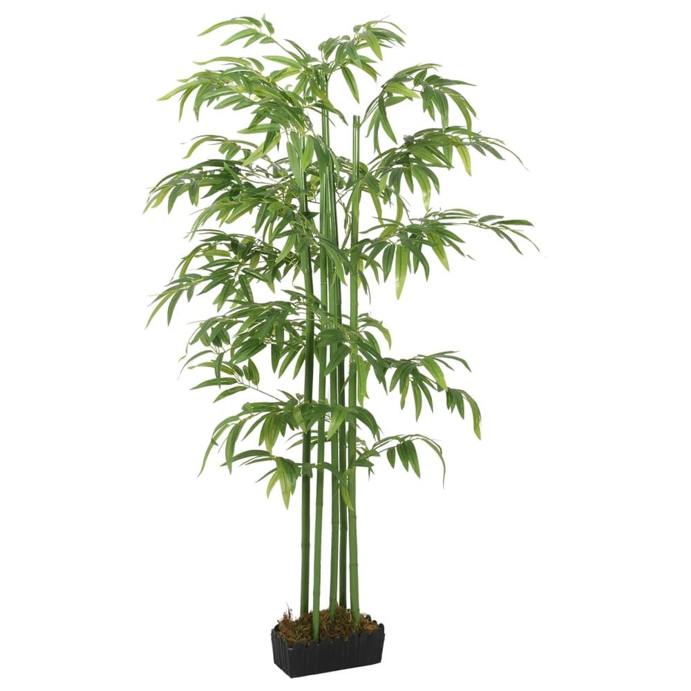 vidaXL Artificial Bamboo Tree 384 Leaves 120 cm Green - anydaydirect