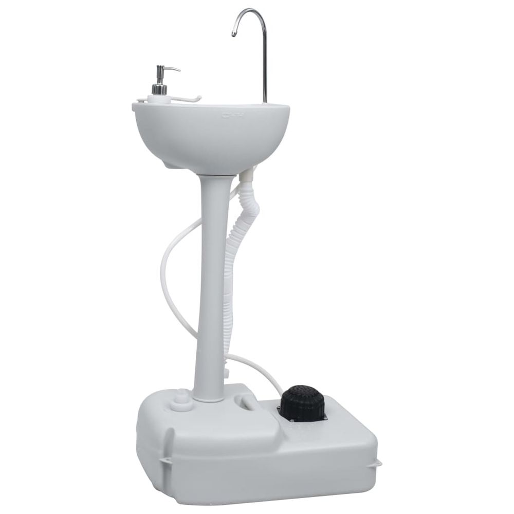 Portable Camping Toilet and Handwash Stand Set with Water Tank - anydaydirect