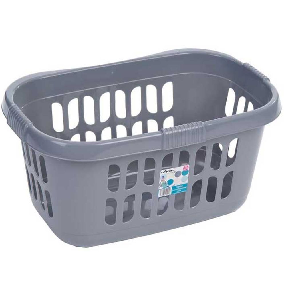 ZZ Casa Hipster Laundry Basket Silver - anydaydirect