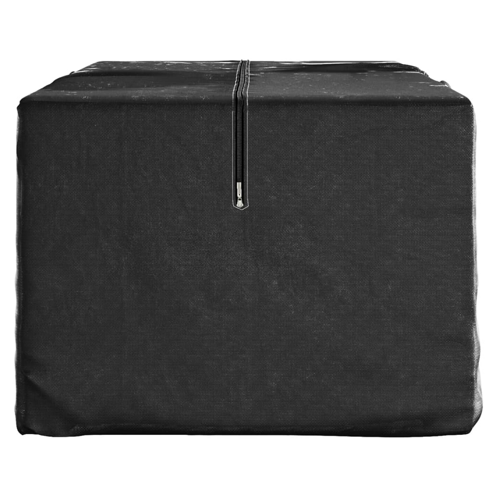 Garden Cushion Storage Bags 2 pcs Black 135x40x55 cm Polyethylene - anydaydirect