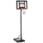2.1-2.6m Basketball Hoop and Stand with Weighted Base, Portable on Wheels - anydaydirect