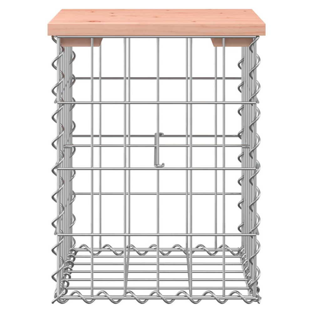 vidaXL Garden Bench Gabion Design 33x31x42 cm Solid Wood Douglas - anydaydirect