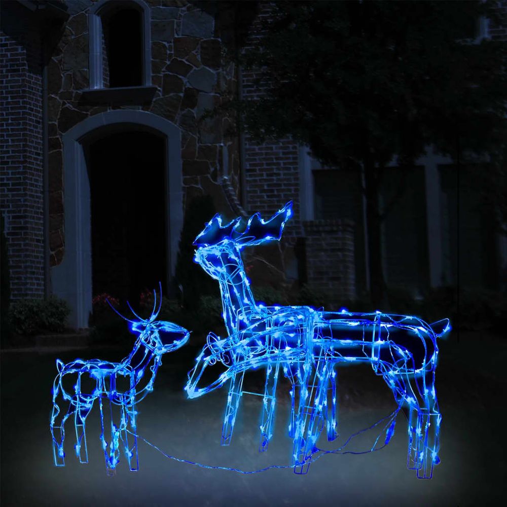 3 Piece Christmas Light Display Reindeers 229 LEDs - anydaydirect