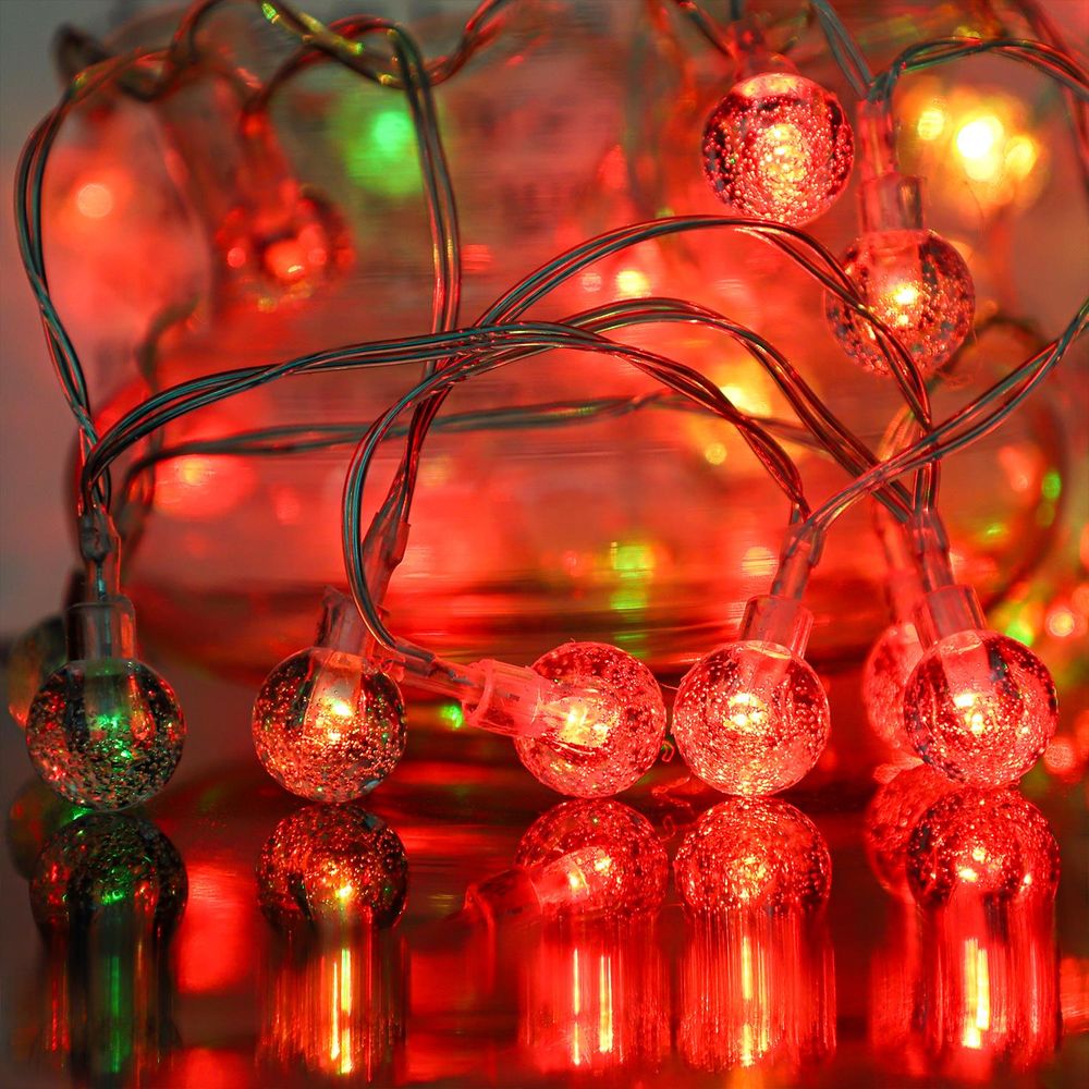 Globe Fairy String Lights 26ft 60LED Battery Operated Decoration Light - anydaydirect