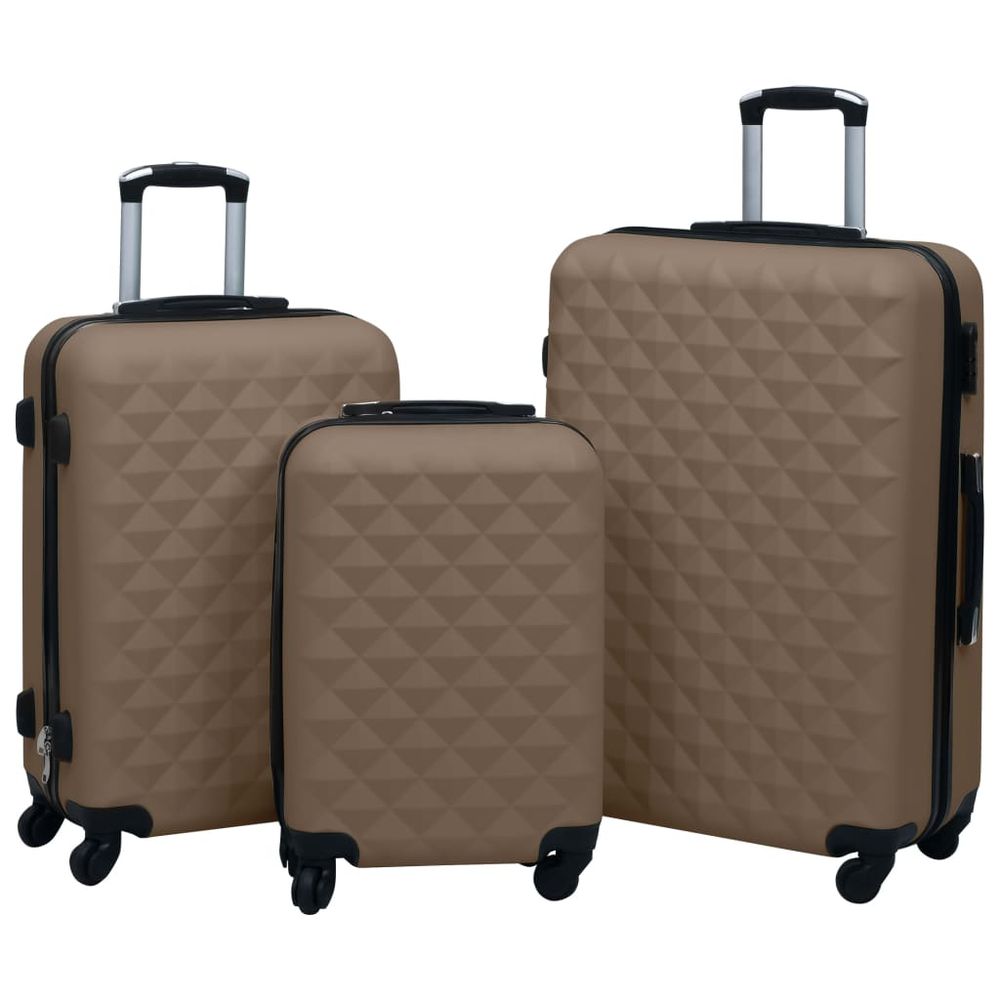 Hardcase Trolley Set 3 pcs Pink ABS - anydaydirect