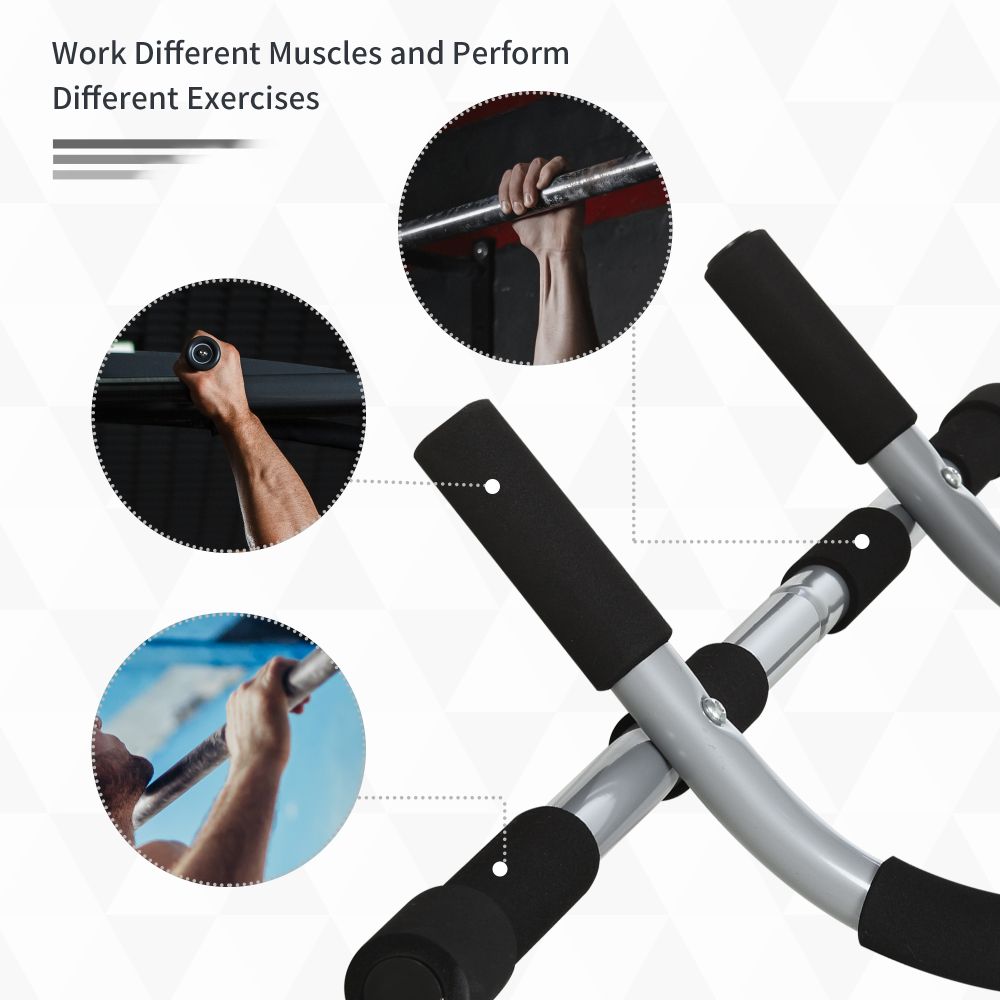 Indoor Fitness Door Horizontal Bar Pull-ups Home Gym Upper Body Workout - anydaydirect