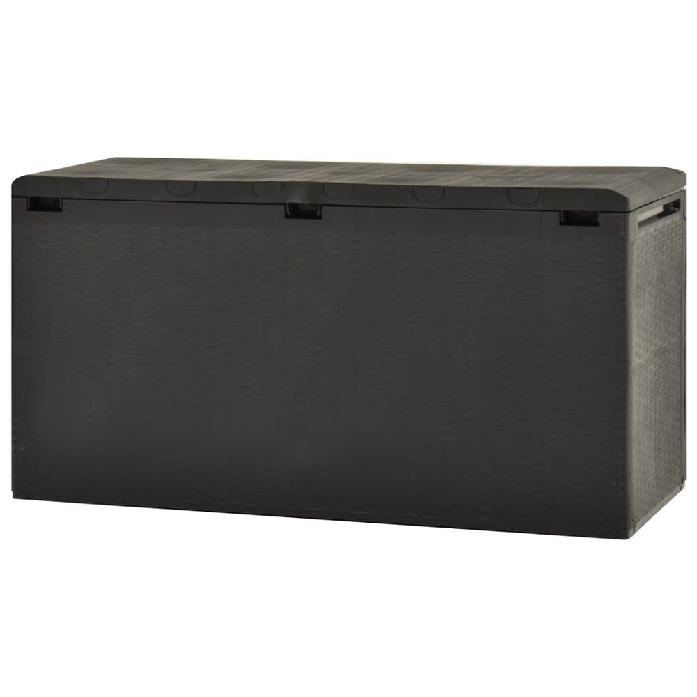 Garden Storage Box Anthracite 114x47x60 cm - anydaydirect