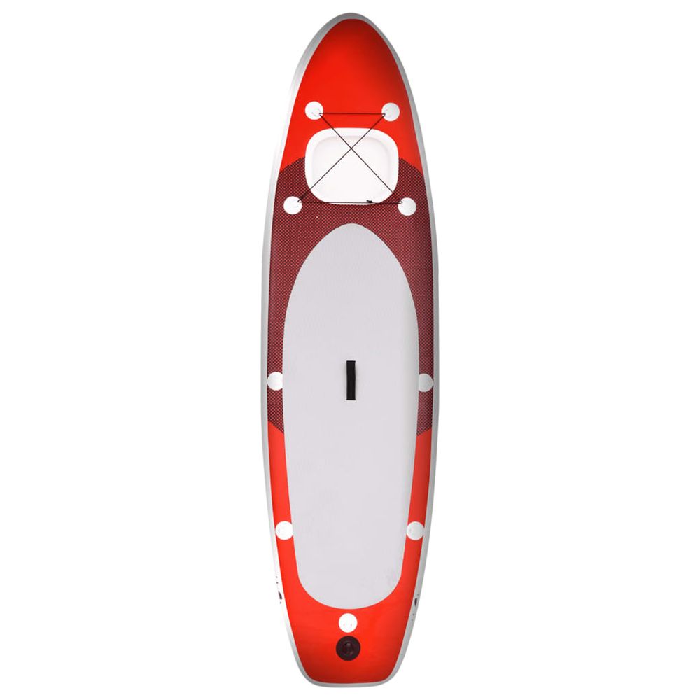 Inflatable Stand Up Paddle Board Set Red 360x81x10 cm - anydaydirect