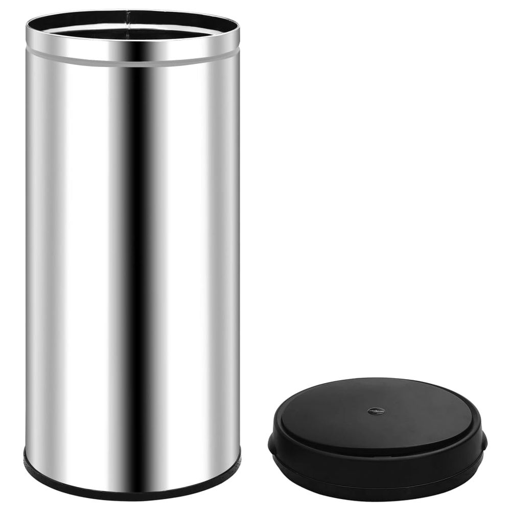 Automatic Sensor Dustbin 80 L Stainless Steel - anydaydirect