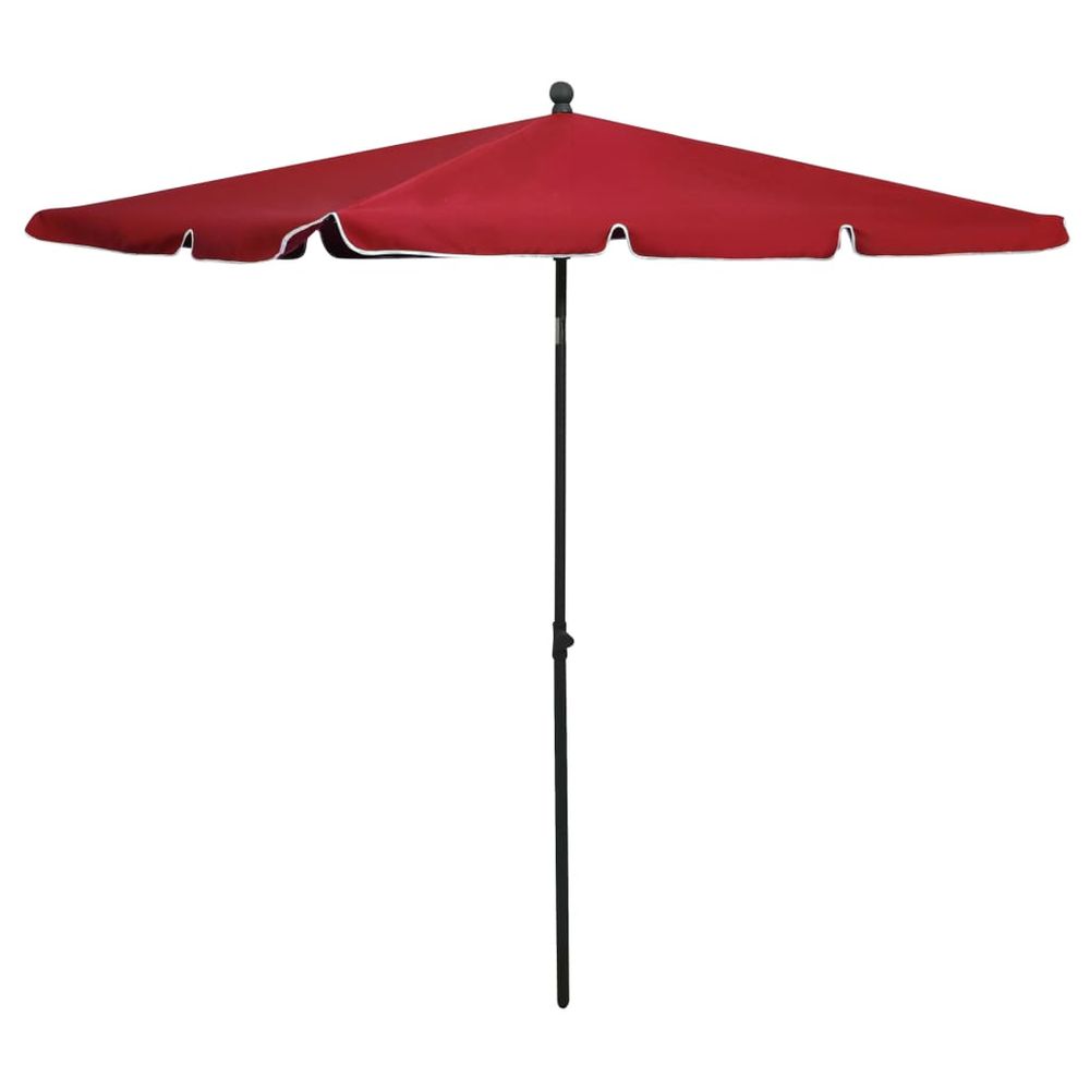 Garden Parasol with Pole 210x140 cm - anydaydirect