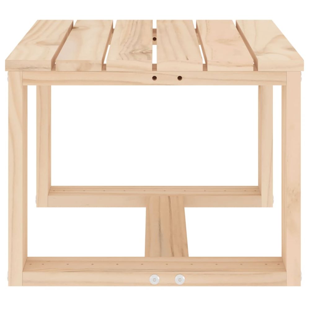 vidaXL Garden Side Table 40x38x28.5 cm Solid Wood Pine - anydaydirect