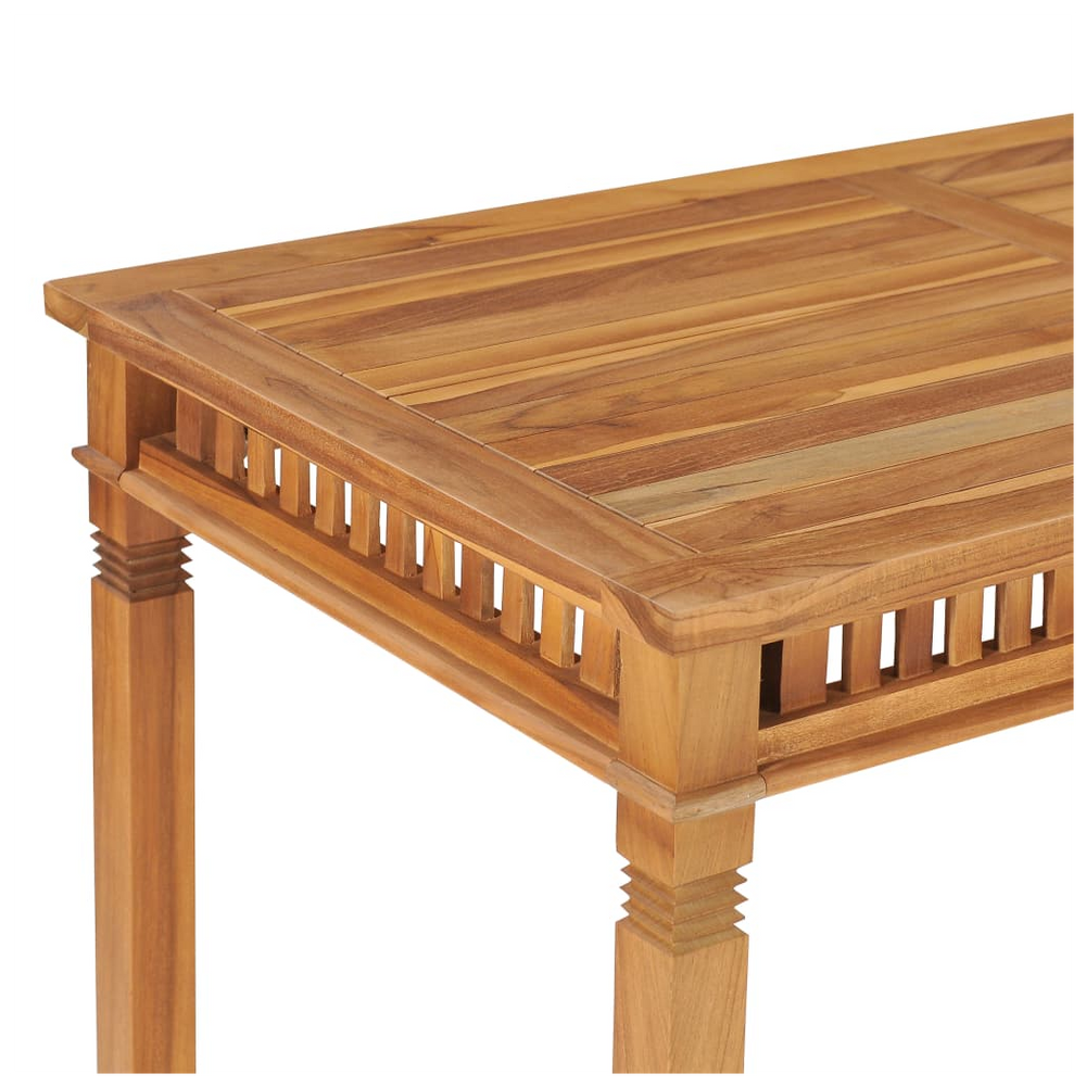 Garden Dining Table 120x65x80 cm Solid Teak Wood - anydaydirect