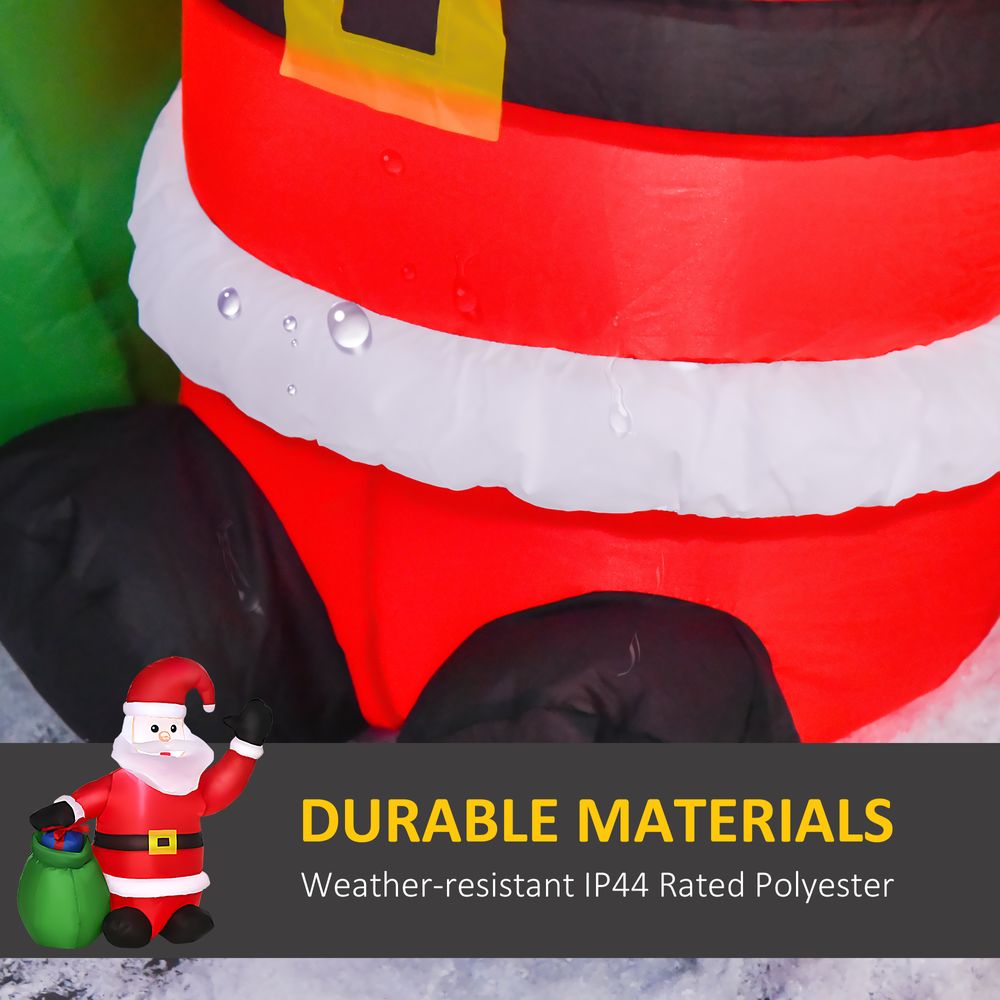 Inflatable Blow up Christmas Santa Claus 4ft LED Yard Holiday Decoration - anydaydirect