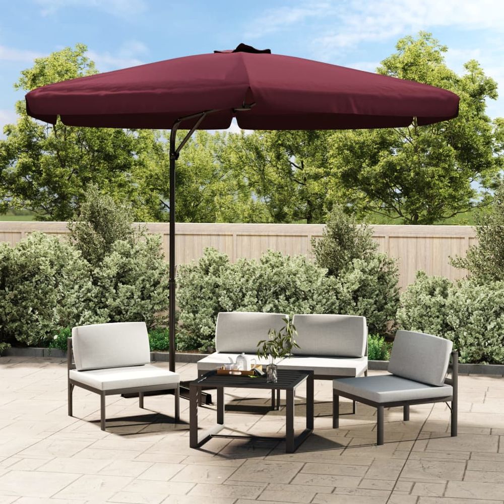 Outdoor Parasol with Steel Pole 300 cm - anydaydirect