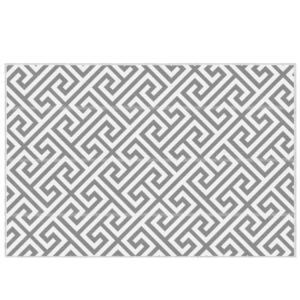 Outsunny 152x243cm Reversible Outdoor Rug Portable Plastic Straw RV Camping Mat - anydaydirect