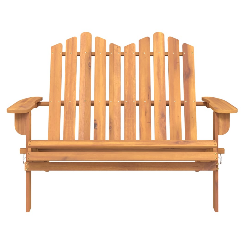 Adirondack Garden Bench 126 cm Solid Wood Acacia - anydaydirect