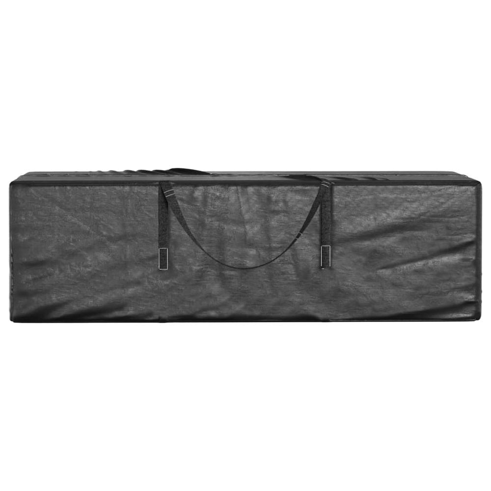 Garden Cushion Storage Bag Black 135x40x55 cm Polyethylene - anydaydirect