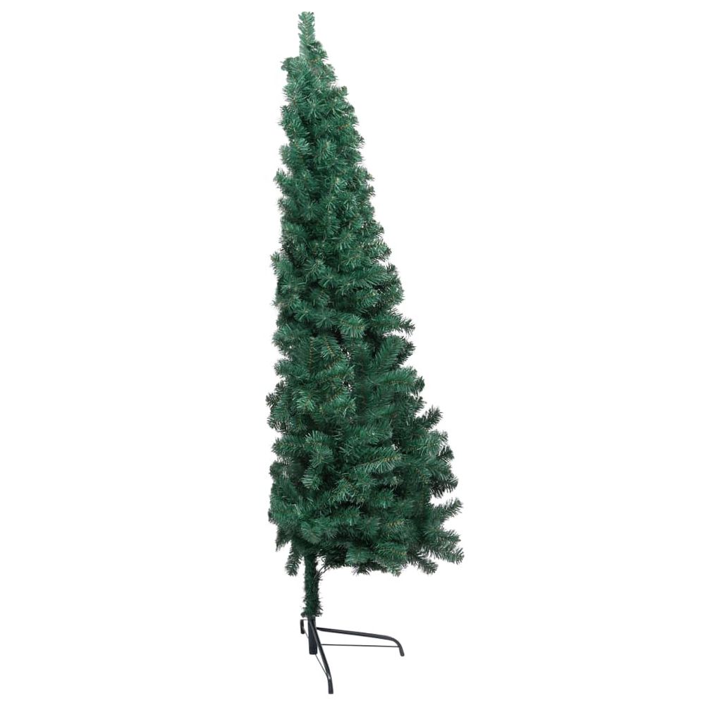 Artificial Half Christmas Tree with LEDs&Ball Set 120 cm to 240cm - anydaydirect