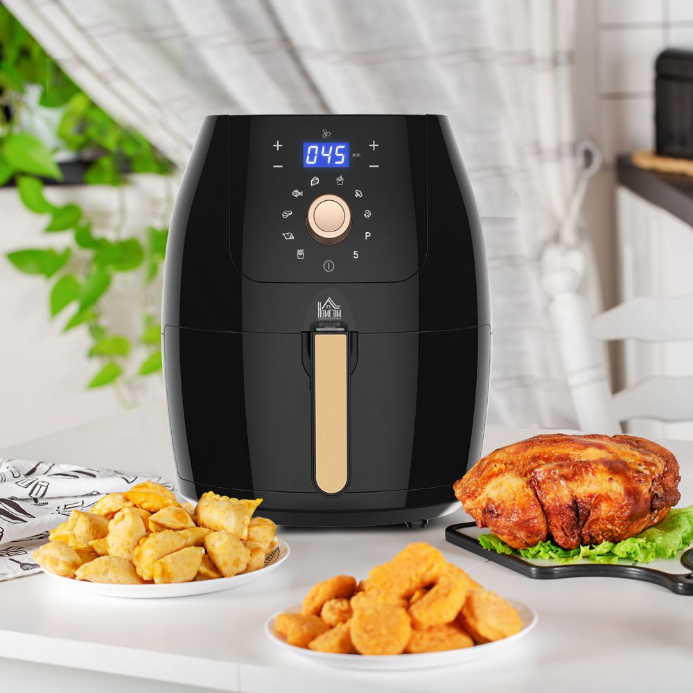Air Fryer 1700W 5.5L with Digital Display Adjustable Temperature - anydaydirect