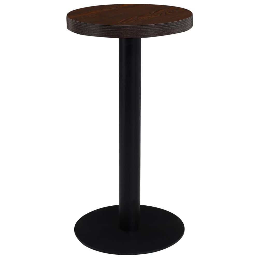 Bistro Table Light Brown 40 cm MDF - anydaydirect