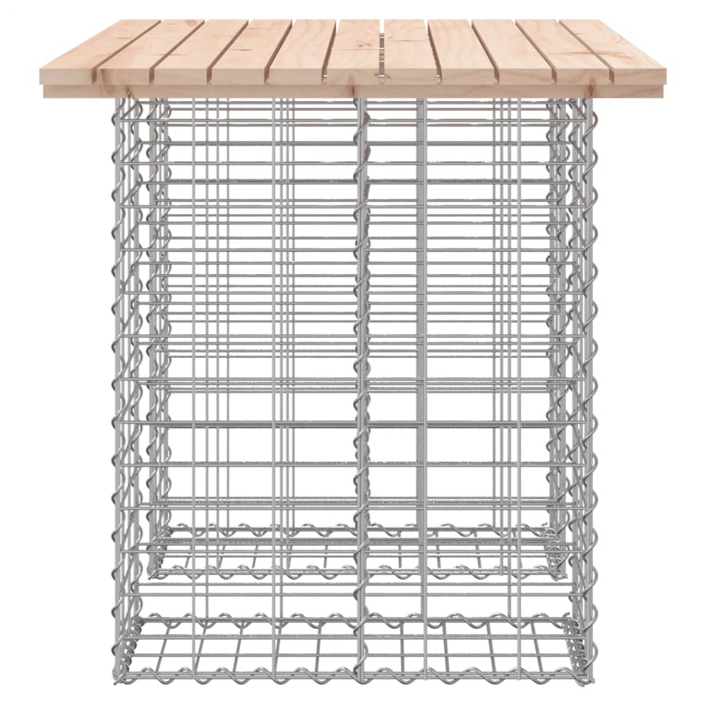 vidaXL Garden Bench Gabion Design 100x70x72 cm Solid Wood Pine - anydaydirect