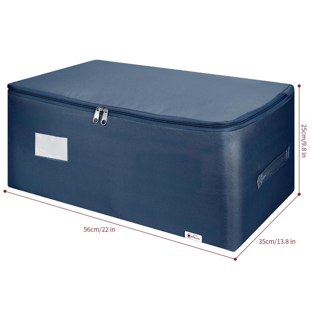 3PK STORAGE BAGS MEDIUM BLUE 1010293 - anydaydirect