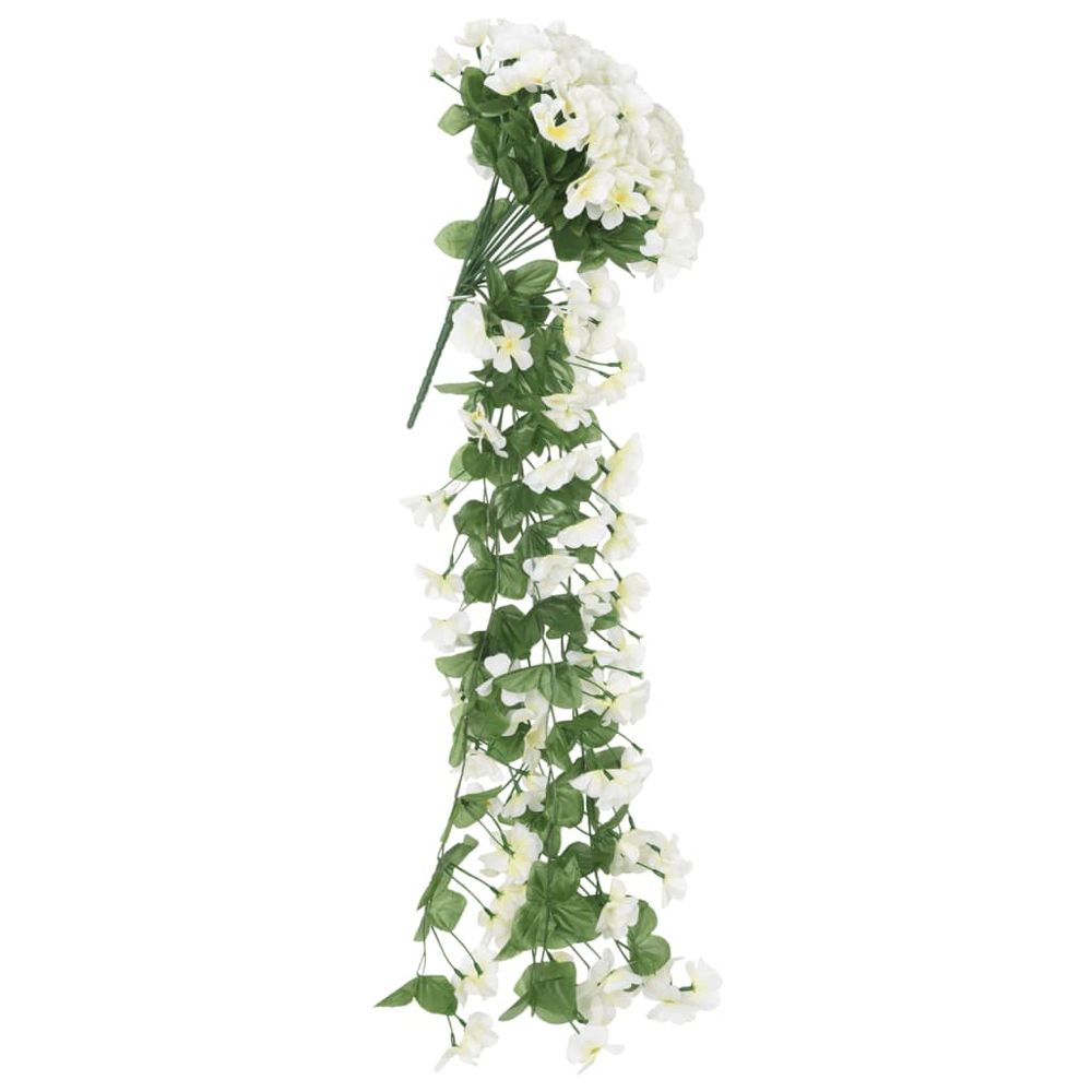 vidaXL Artificial Flower Garlands 3 pcs White 85 cm - anydaydirect