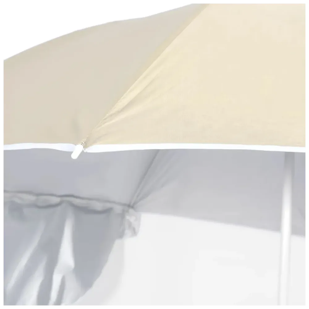 Beach Umbrella with Side Walls 215 cm - anydaydirect