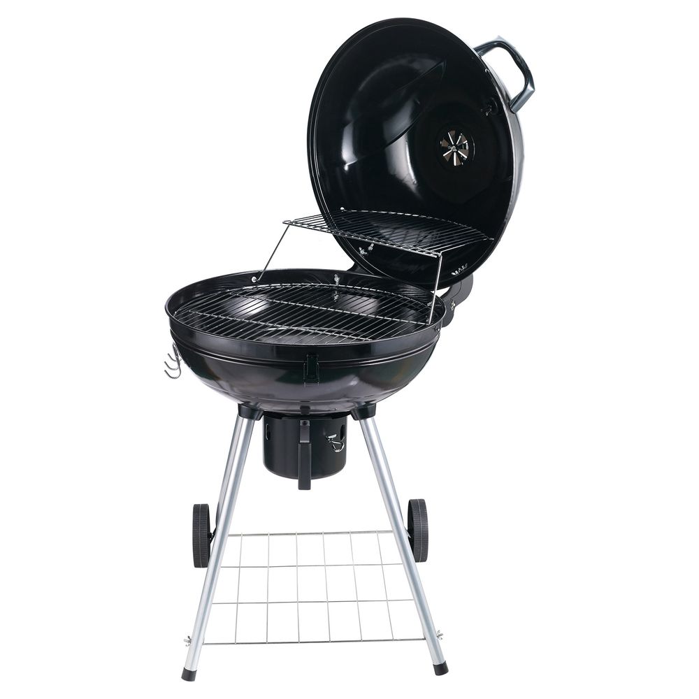 Portable Kettle Charcoal BBQ Grill Outdoor Barbecue Picnic Camping - anydaydirect